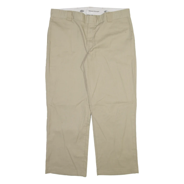 DICKIES Mens Trousers Beige Relaxed Straight W40 L30