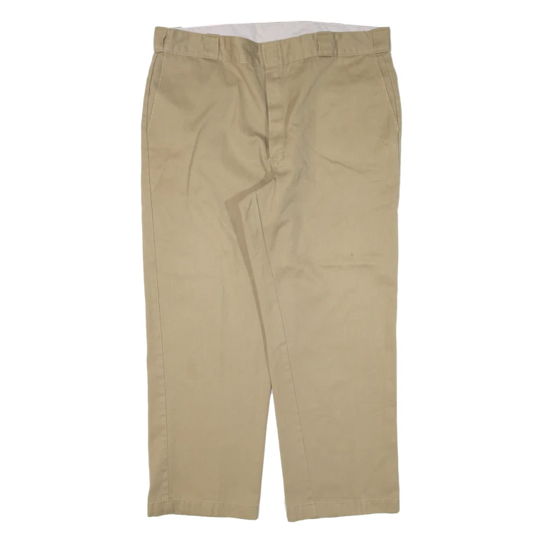 DICKIES Workwear Mens Trousers Beige Regular Straight W40 L26