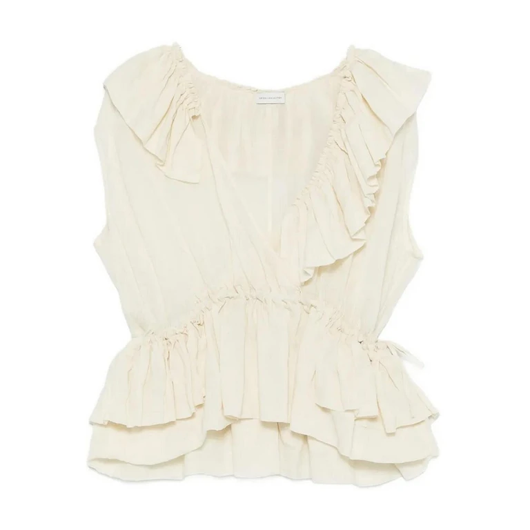 Dries Van Noten Top - Crème (107103112006)