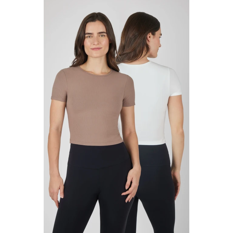 2 PK Heavenly Rib Short Sleeve Shirt