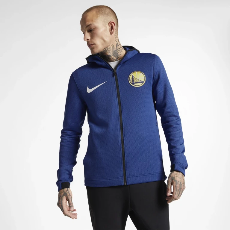 Men's NBA Golden State Warriors Showtime Therma Flex Full-Zip Hoodie