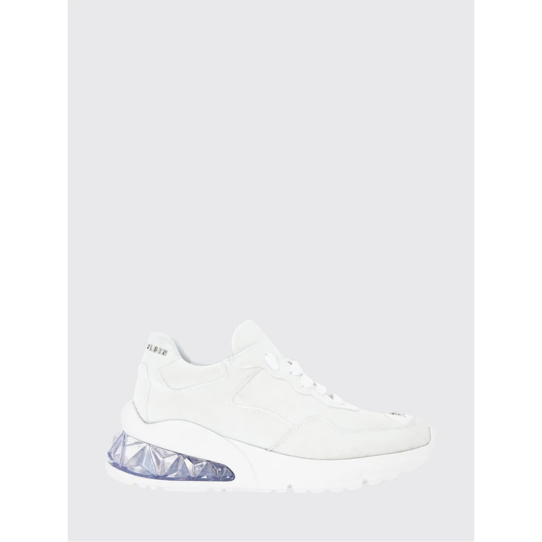 Low-Top Leather and Suede Trainers with Contrasting Rear Logo (PAASWSC1909PTE086N01)