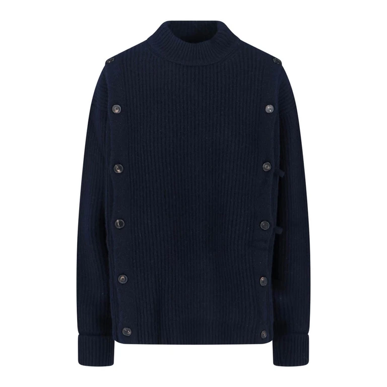 Pull Col Rond - Bleu (U232Y005W020NAVY)