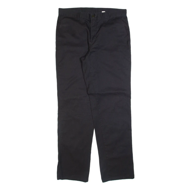 DICKIES Mens Trousers Black Regular Straight W32 L32
