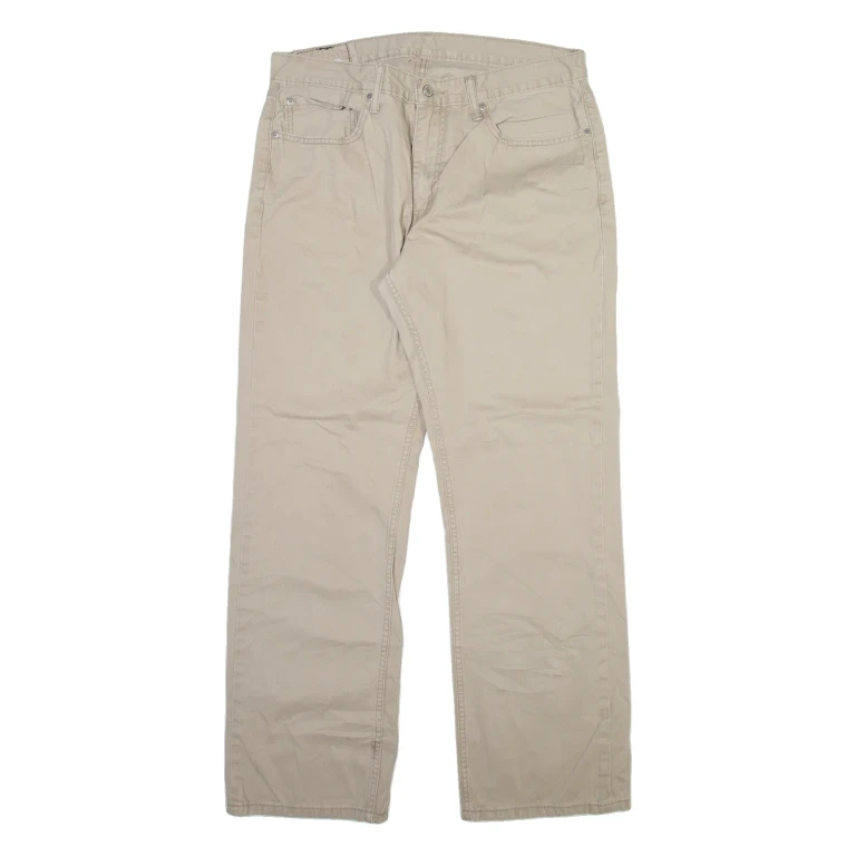 LEVI'S 559 Mens Trousers Beige Relaxed Straight W34 L31