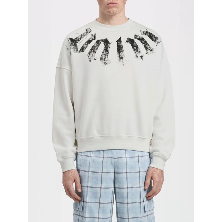 Sweatshirt Men color White (PMBA08JS26FLE0010310)