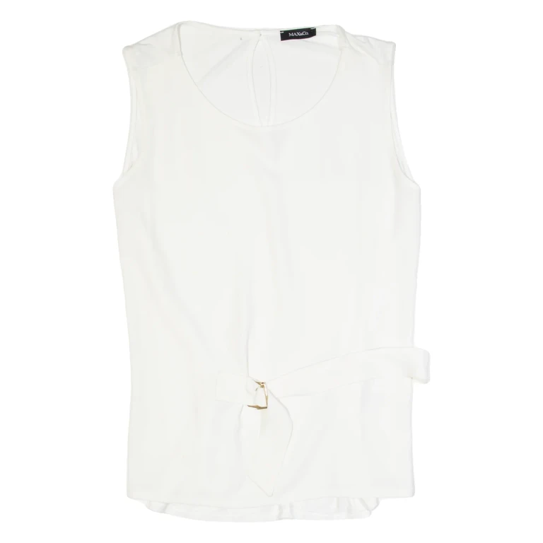MAX&CO Womens Top White Sleeveless M