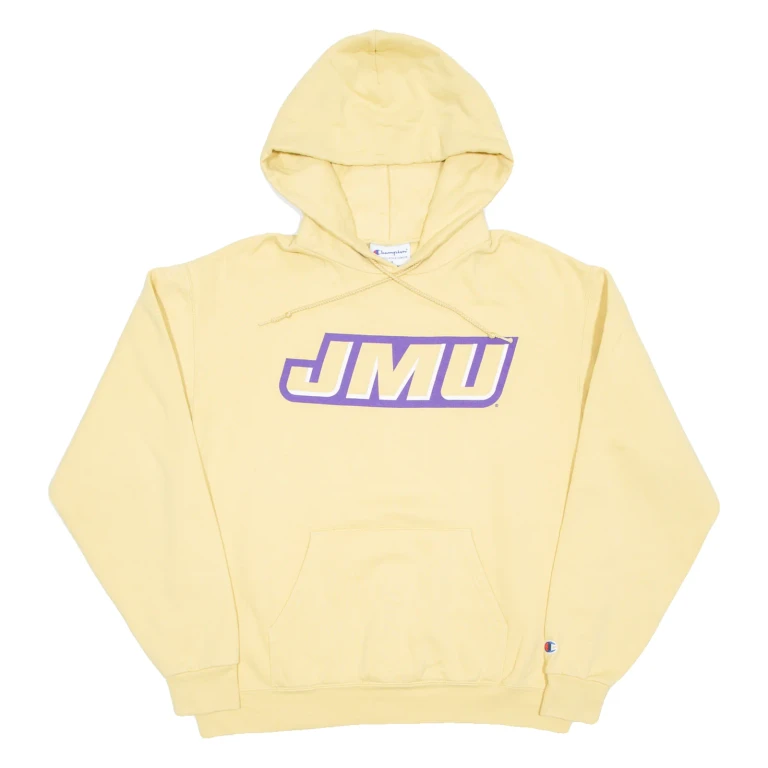 CHAMPION Mens Yellow Hoodie M