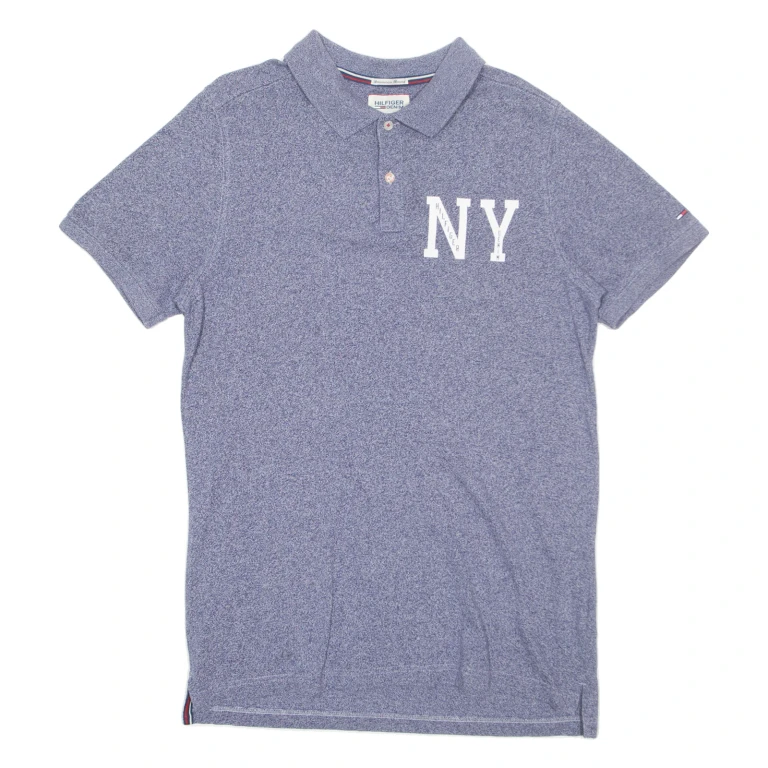 HILFIGER DENIM Mens Polo Shirt Blue XL