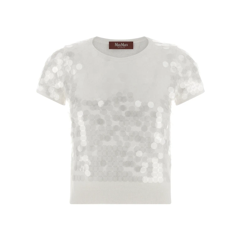 Max Mara White Virgin Wool Cardigan Clothing - Women