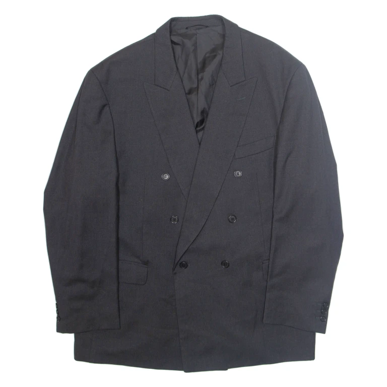 Mens Blazer Jacket Black L