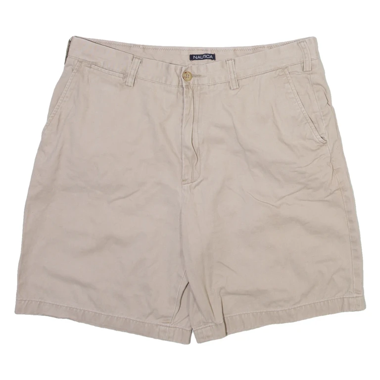 NAUTICA Mens Casual Shorts Beige Relaxed L W36