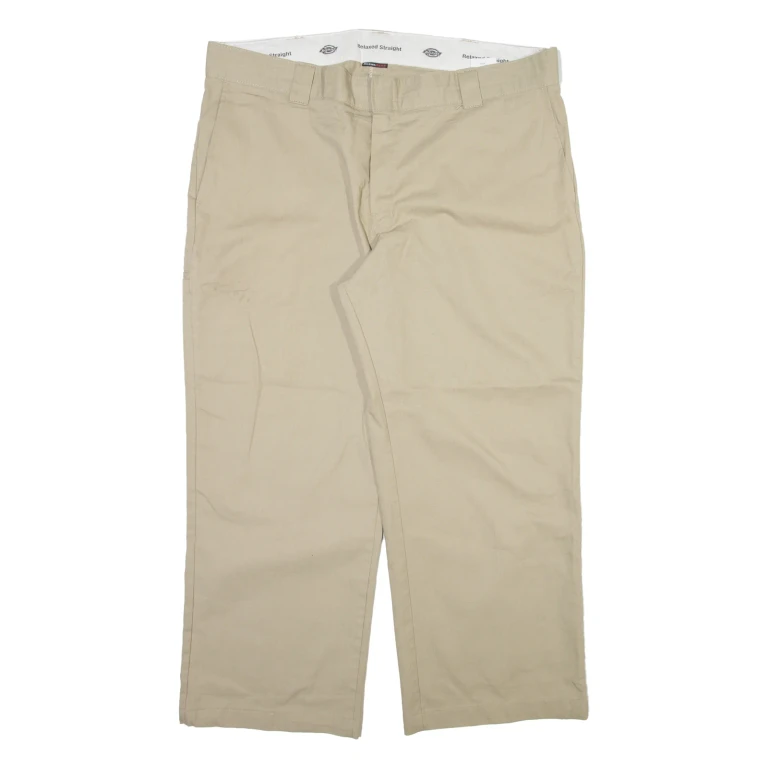 DICKIES Mens Trousers Beige Relaxed Straight W40 L27