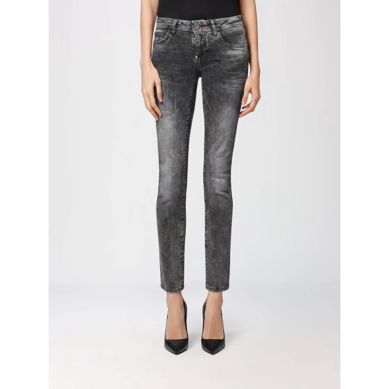 Mid-Rise Skinny Stretch Denim Jeans (FAACWDT1685PDE004N10PW)