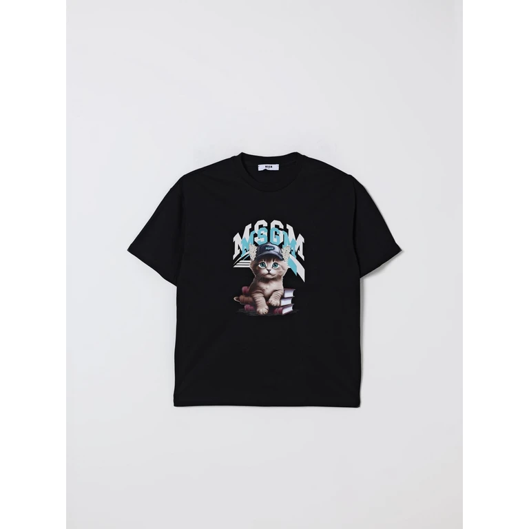 MSGM KIDS T-Shirt Kids color Black (F5MSJGTH120110)