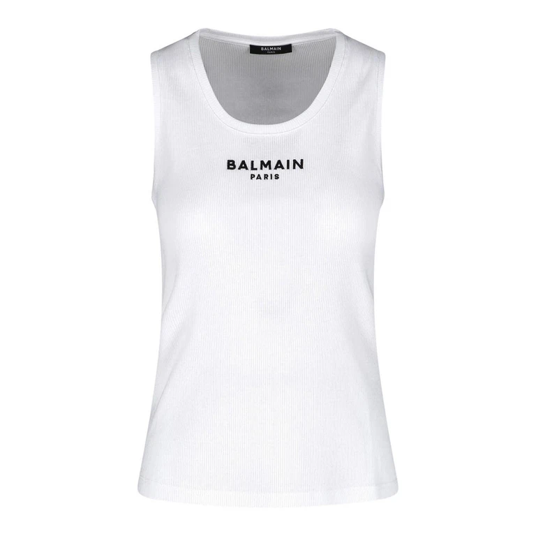 Balmain Top - Blanc (HF1EB075BD10GAB)
