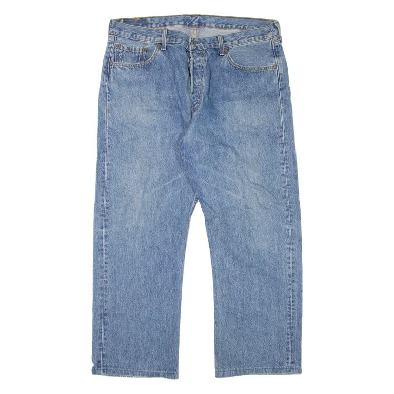 LEVI'S 501 Jeans Mens Blue Regular Straight W38 L27