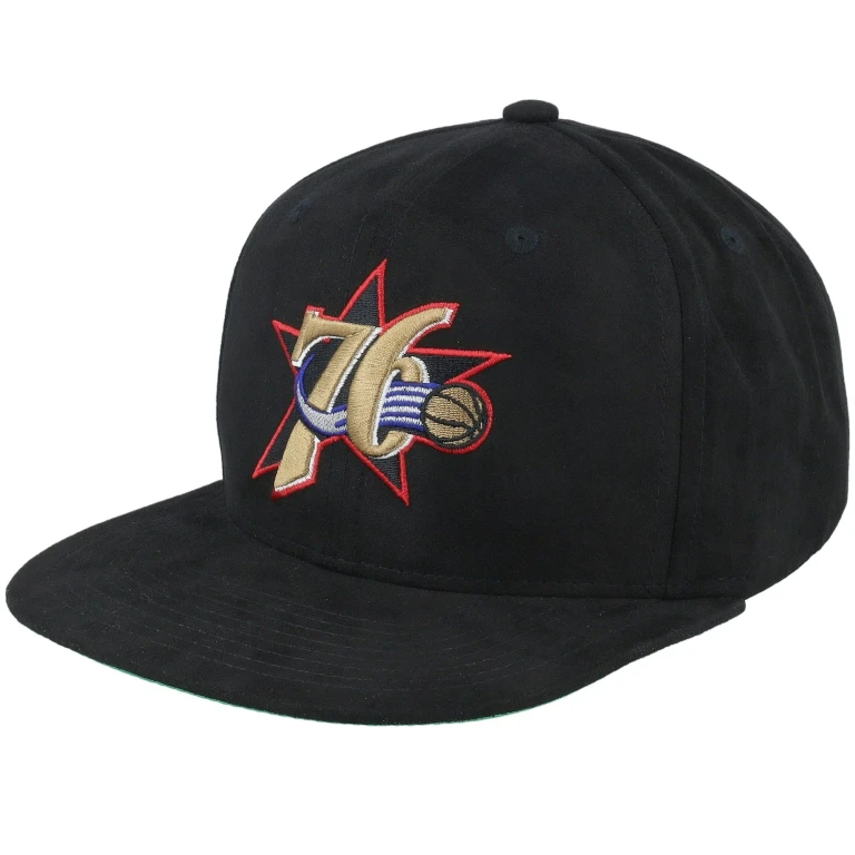 Mitchell & Ness Men's NBA Sweet Suede Snapback Hwc 76Ers Snapback Caps