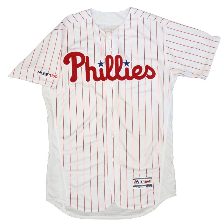 Men's MLB Philadelphia Phillies Authentic On Field Flex Base Jersey White