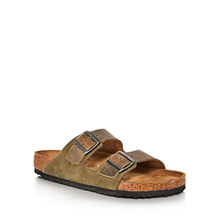 Arizona Mixed Leather Sandals Regular