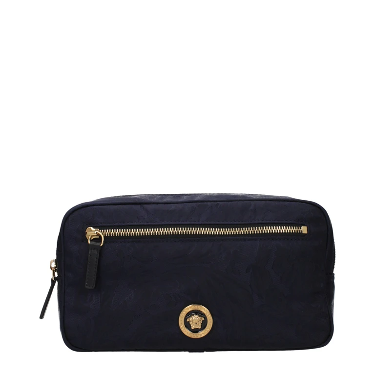Versace Blue Fabric Backpack - Men