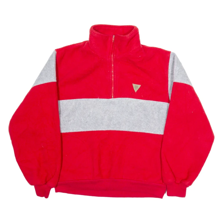 ELLIOTT BAY Mens Fleece Red Tight Knit M