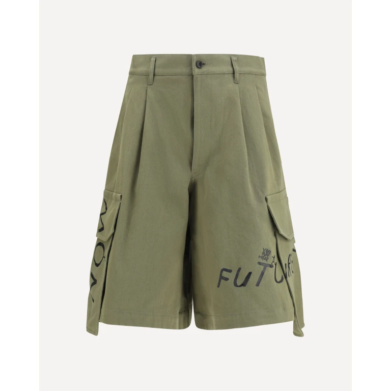 COMME DES GARÇONS SHIRT Cargo Shorts with print Male M