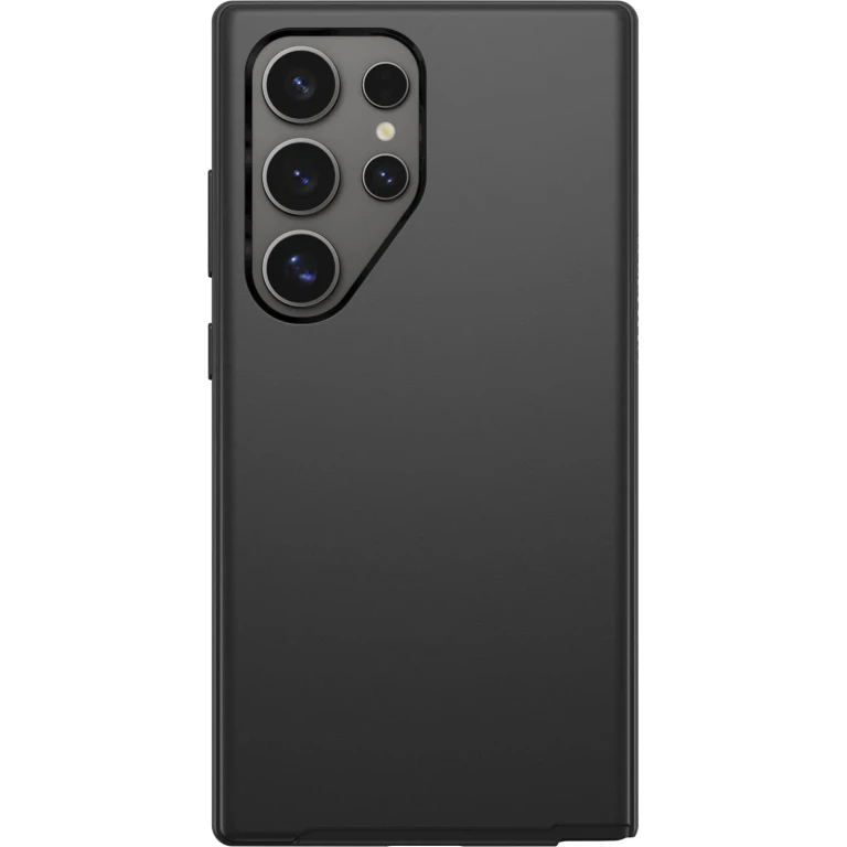 Samsung Galaxy S24 Ultra Symmetry Series Case - Black, Ultra-Sleek, Wireless Charging Compatible, Raised Edges Protect Camera & Screen