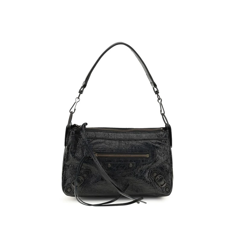 Balenciaga Black Lamb Ovis Aries Handbag Bag - Women