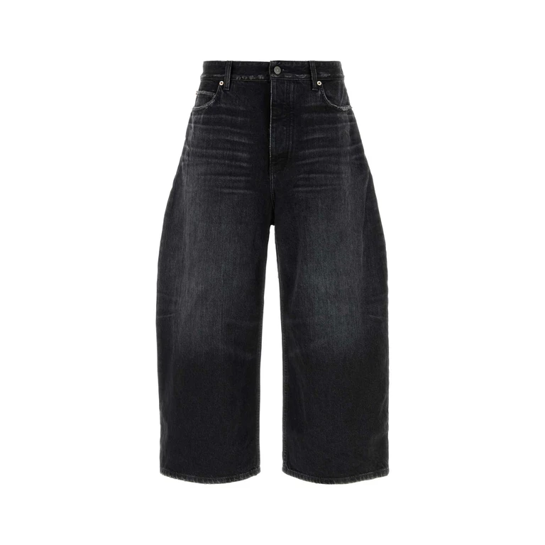 Black Denim Jeans Exterior: Cotton - Men