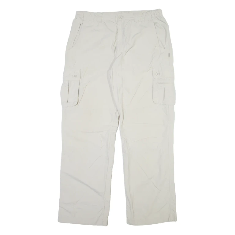 SWITCHER Cargo Mens Trousers Beige Relaxed Straight W34 L32