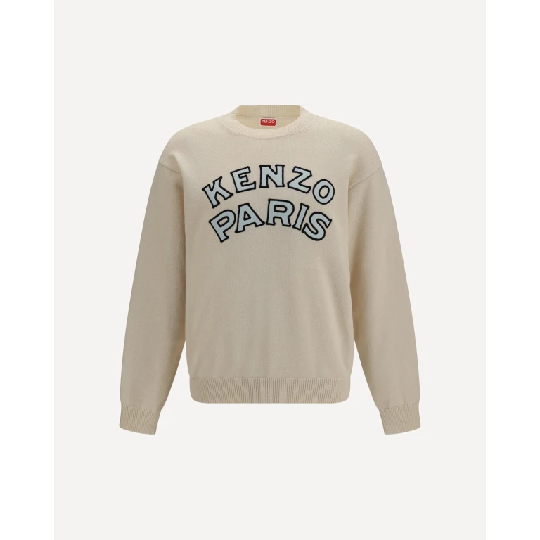 KENZO Kenzo Paris emblem embroidered wool and cotton Sweater Male XL