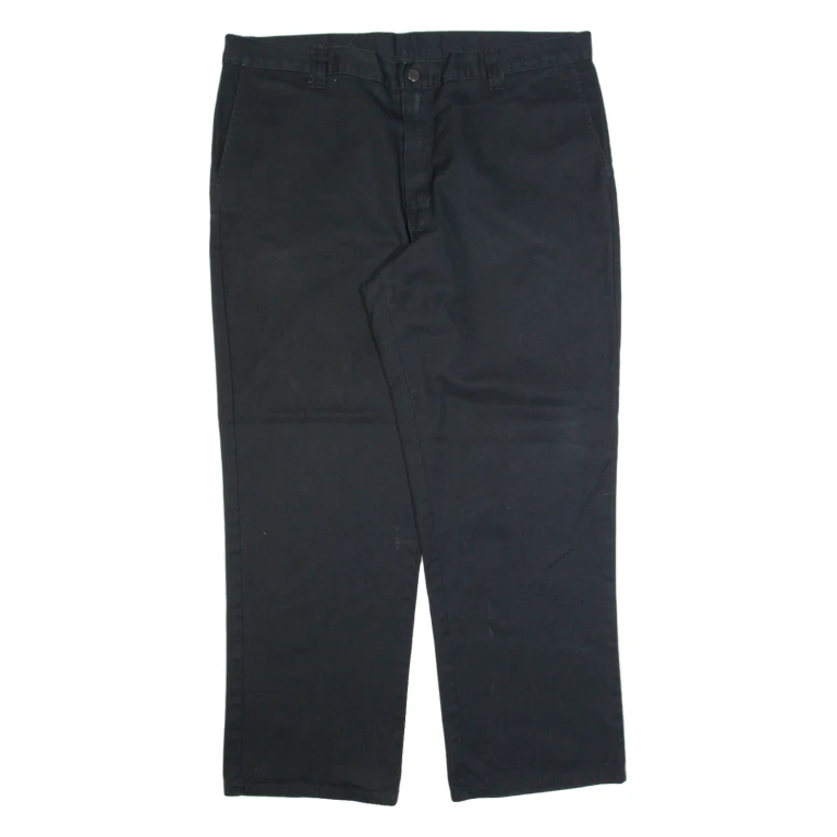DICKIES Workwear Mens Trousers Black Regular Straight W40 L30