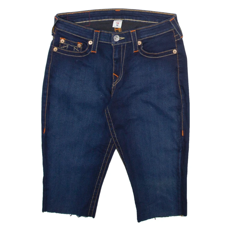 TRUE RELIGION Womens Denim Shorts Blue S W28