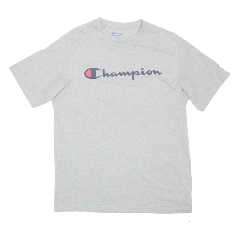 CHAMPION Mens T-Shirt Grey L