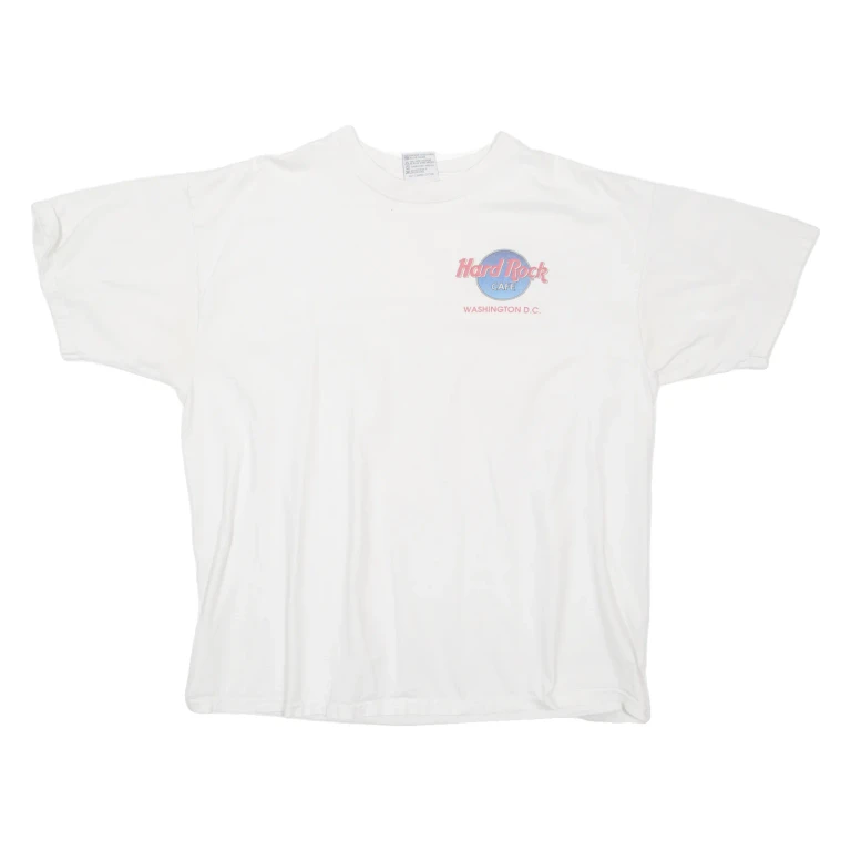 HARD ROCK CAFE Washington Womens T-Shirt White XL