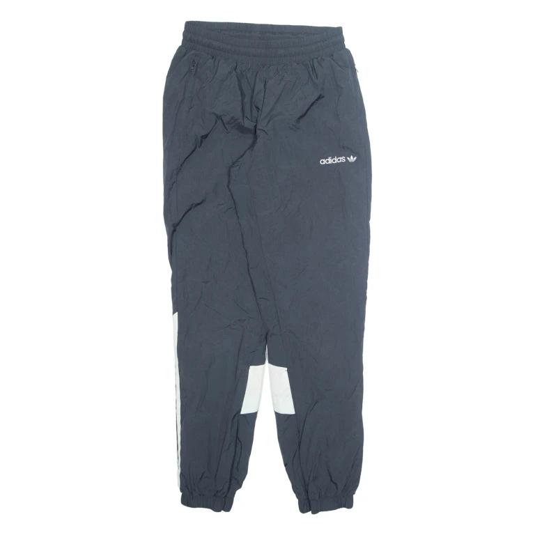 ADIDAS Mens Track Pants Grey Tapered S W26 L30