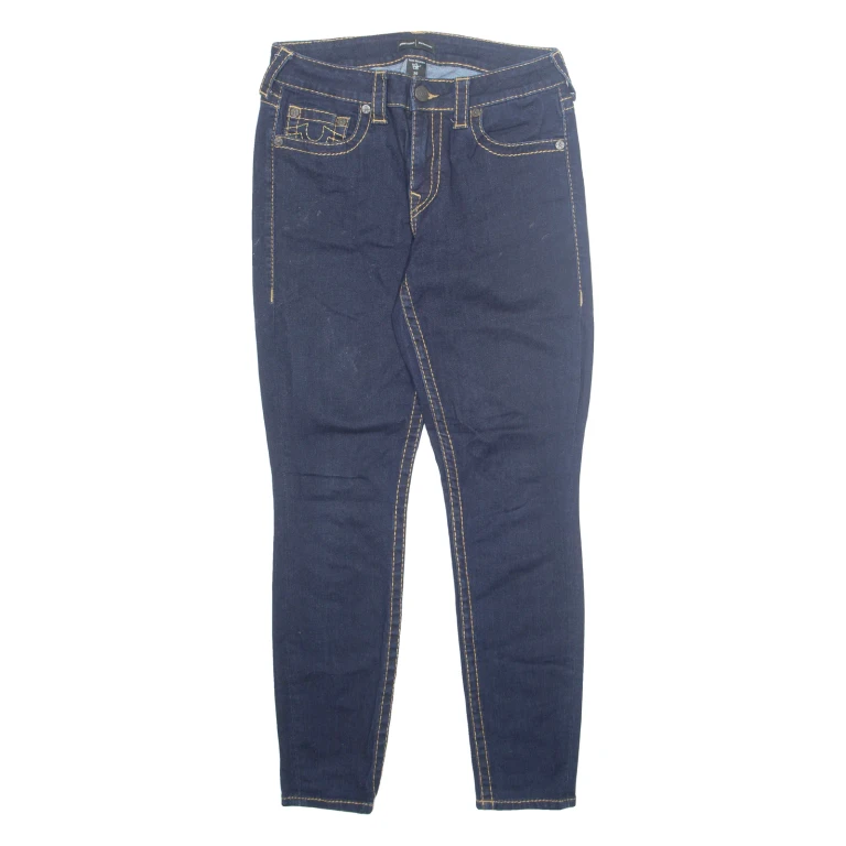 TRUE RELIGION Womens Jeans Blue Regular Skinny W30 L28