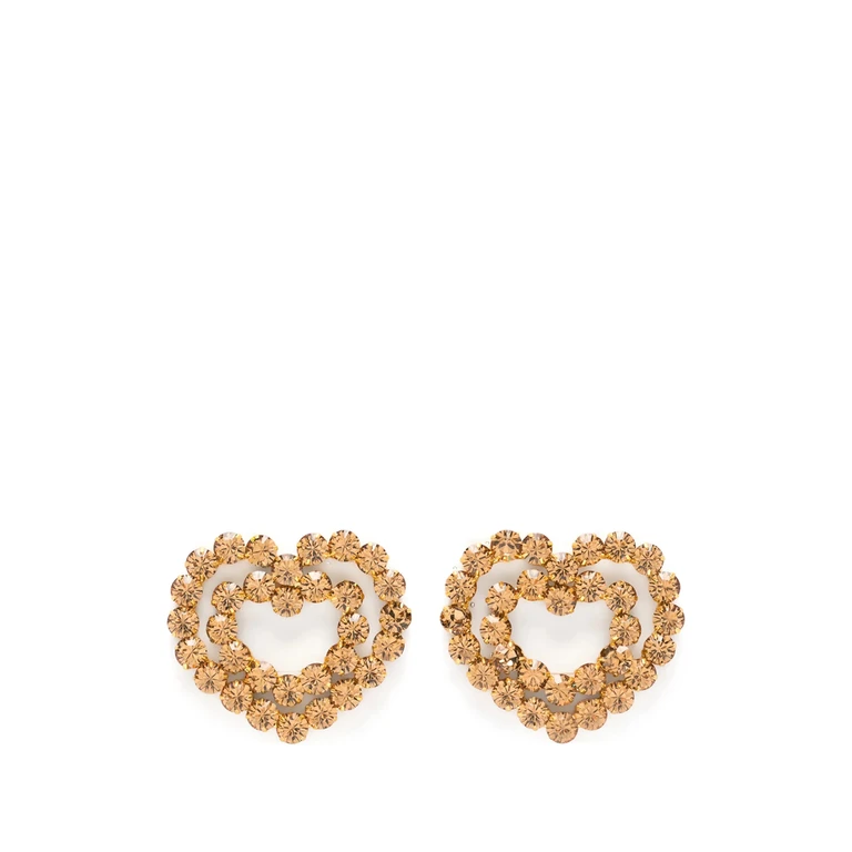 Vanina Crystal-embellished Heart-shaped Earrings