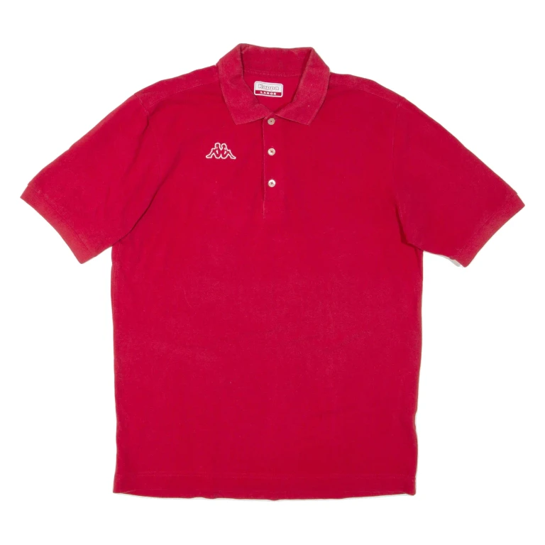 KAPPA Mens Polo Shirt Red L