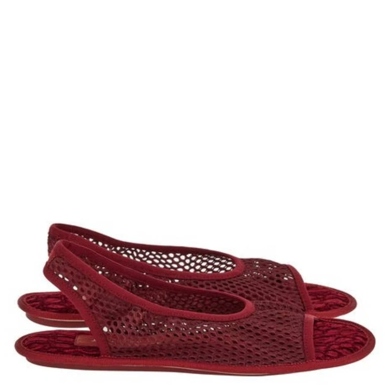 Ferragamo Anio Mesh Slingback Sandals, Size 7 C (01D912 756737)