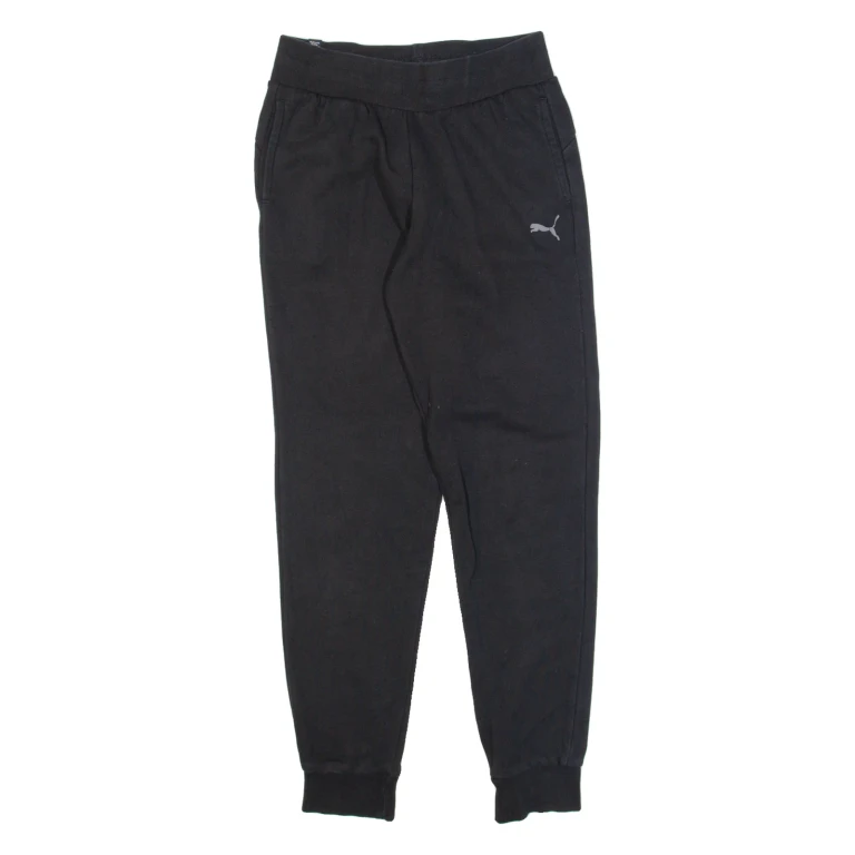 PUMA Womens Joggers Black Tapered L W24 L27