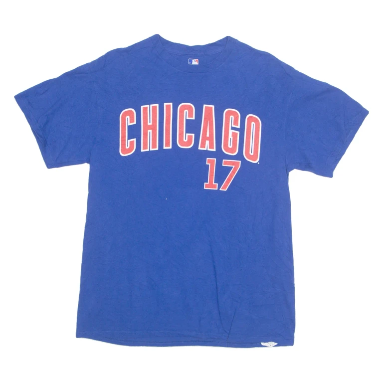 MLB Chicago Cubs 17' Bryant Mens T-Shirt Blue USA M