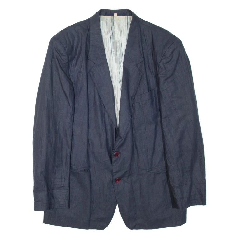Mens Blazer Jacket Blue L