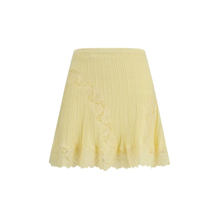 Bicolor Viscose Mini Skirt - Women