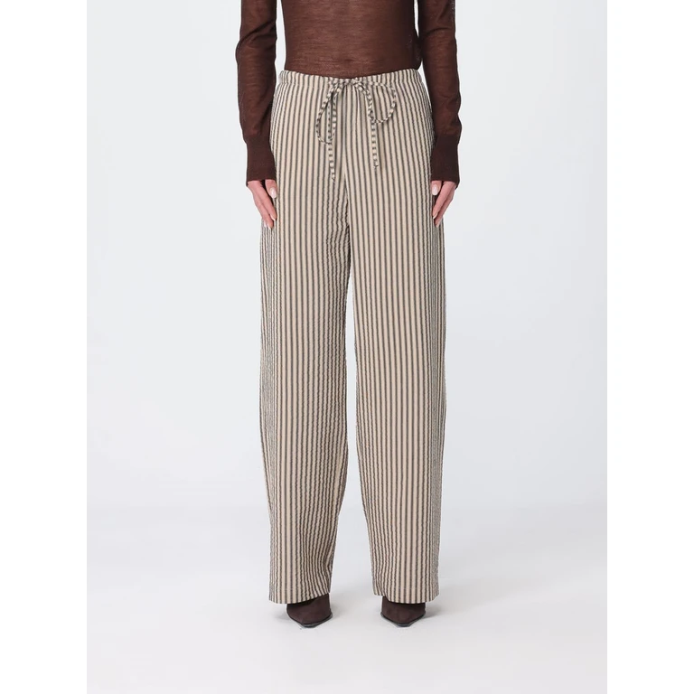 Pants Woman color Brown (116182PELLE)