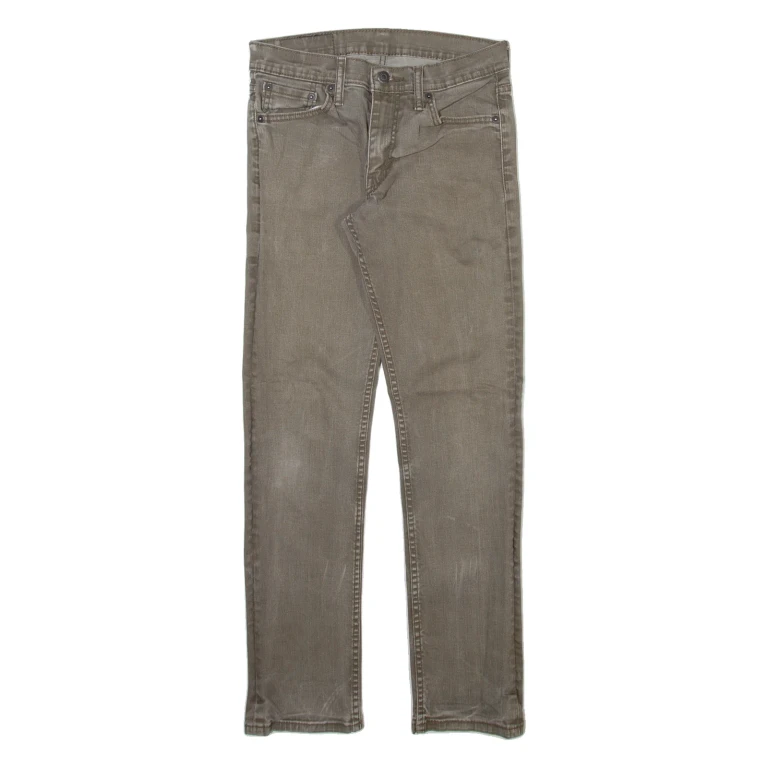 LEVI'S 511 Jeans Mens Grey Slim Straight Stone Wash W28 L29