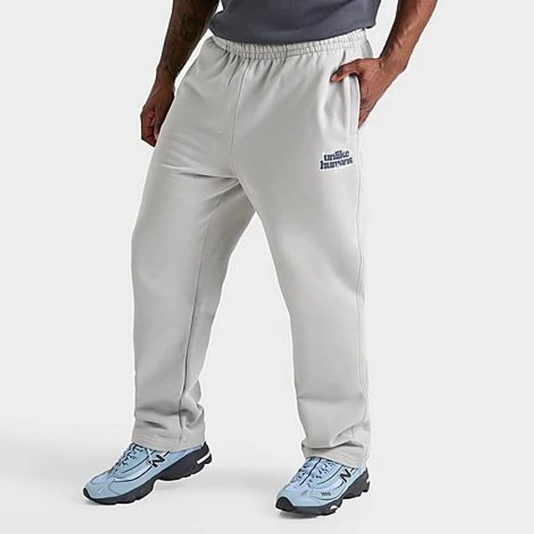 Unlike Humans Men's Crafted Fleece Sweatpants in Light Grey Size: Small