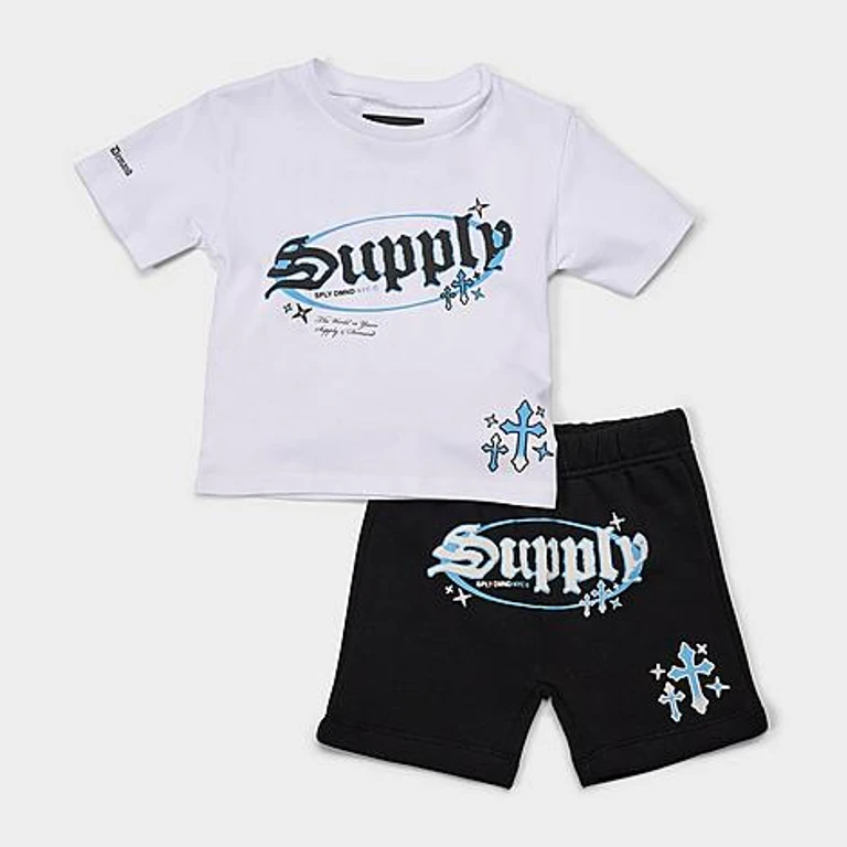 Infant Trebport T-Shirt and Shorts Set in Black/White Size: 12M