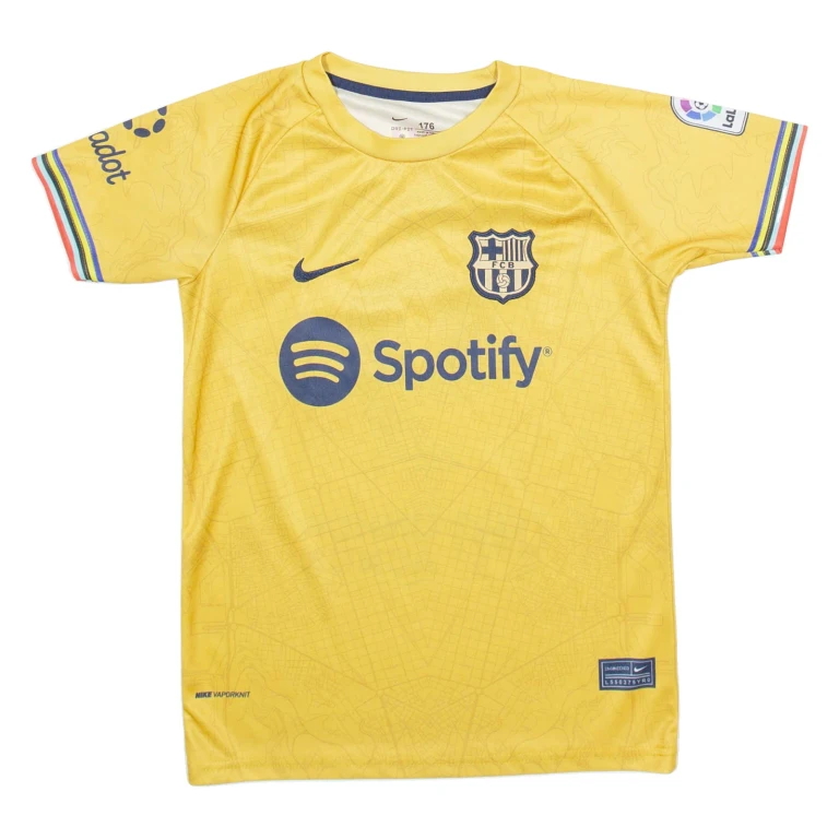NIKE Fc Barcelona Mens Football Shirt Jersey Gold S